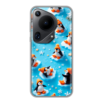 Силиконовый чехол на Huawei Pura 70 Ultra с принтом Новый год