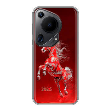 Силиконовый чехол на Huawei Pura 70 Ultra с принтом Новый год
