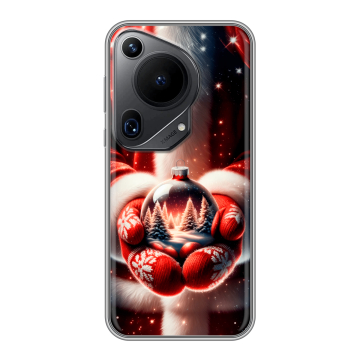 Силиконовый чехол на Huawei Pura 70 Ultra с принтом Новый год