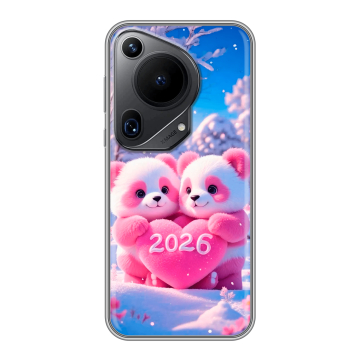 Силиконовый чехол на Huawei Pura 70 Ultra с принтом Новый год