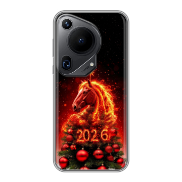 Силиконовый чехол на Huawei Pura 70 Ultra с принтом Новый год
