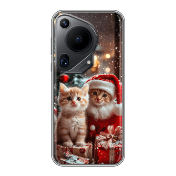 Силиконовый чехол на Huawei Pura 70 Ultra с принтом Новый год