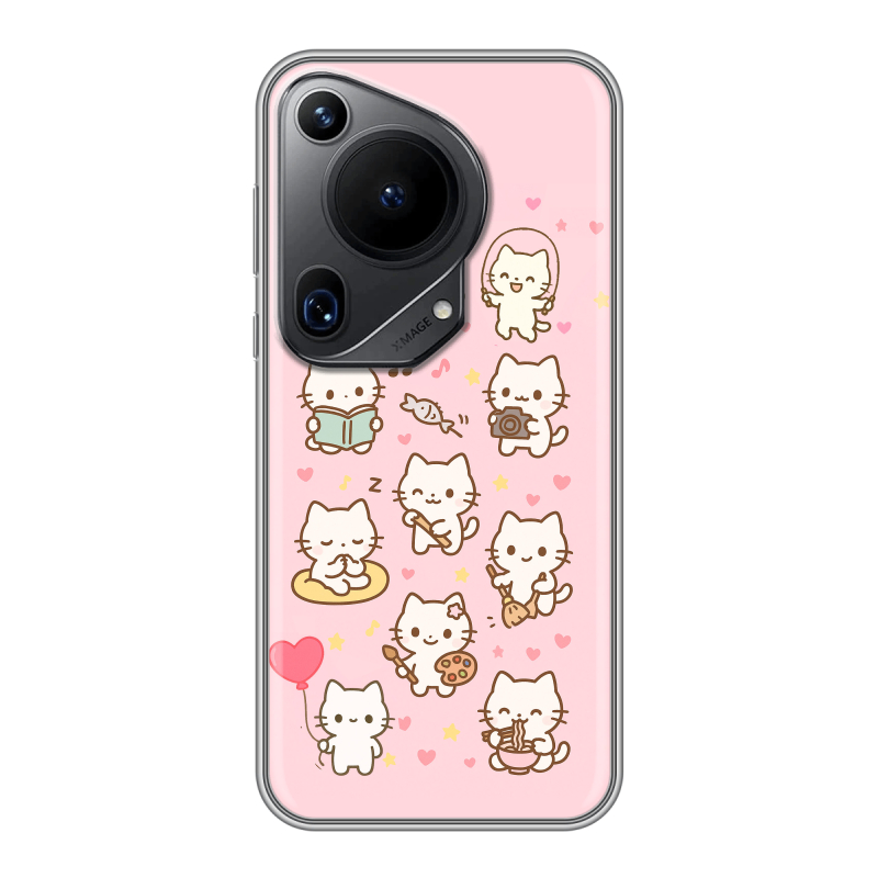 Силиконовый чехол на Huawei Pura 70 Ultra с принтом Hello Kitty Хелоу Кити Силиконовый чехол на Huawei Pura 70 Ultra с принтом Hello Kitty Хелоу Кити