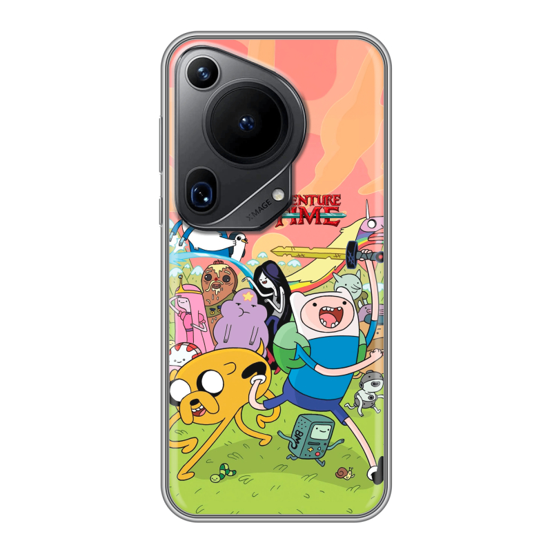 Силиконовый чехол на Huawei Pura 70 Ultra с принтом Adventure time Время приключений Силиконовый чехол на Huawei Pura 70 Ultra с принтом Adventure time Время приключений