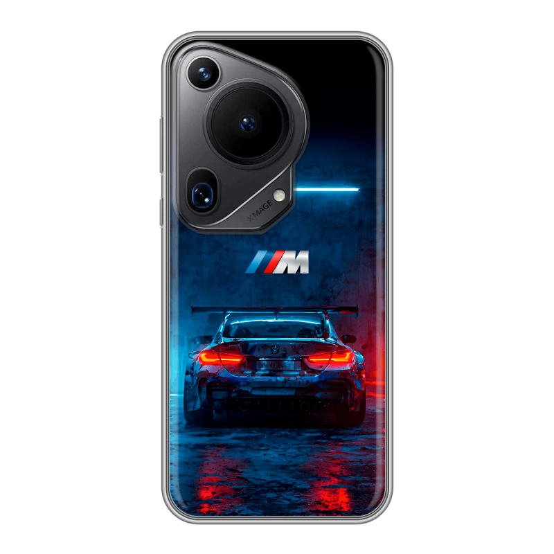 Силиконовый чехол на Huawei Pura 70 Ultra с принтом BMW БМВ Силиконовый чехол на Huawei Pura 70 Ultra с принтом BMW БМВ