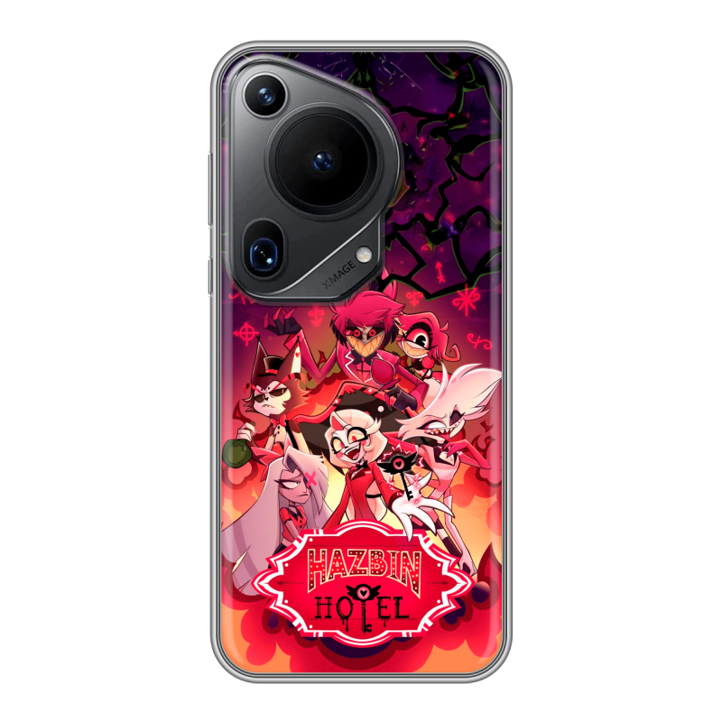 Силиконовый чехол на Huawei Pura 70 Ultra с принтом Hazbin Hotel Отель Хазбин Силиконовый чехол на Huawei Pura 70 Ultra с принтом Hazbin Hotel Отель Хазбин