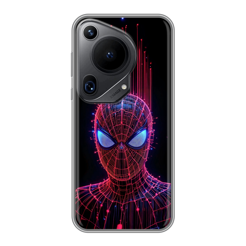 Силиконовый чехол на Huawei Pura 70 Ultra с принтом Spiderman Человек паук Силиконовый чехол на Huawei Pura 70 Ultra с принтом Spiderman Человек паук