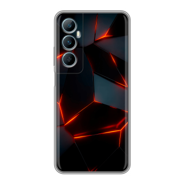 Силиконовый чехол на Realme C65 с принтом Яркие абстракции Силиконовый чехол на Realme C65 с принтом Яркие абстракции