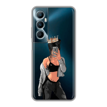 Силиконовый чехол на Realme C65 с принтом Женские принты Силиконовый чехол на Realme C65 с принтом Женские принты
