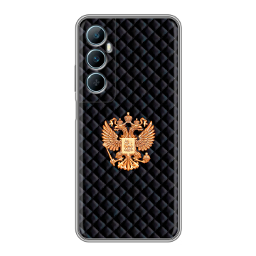 Силиконовый чехол на Realme C65 с принтом Герб России принт Силиконовый чехол на Realme C65 с принтом Герб России принт