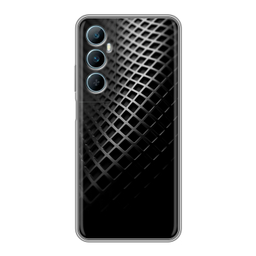 Силиконовый чехол на Realme C65 с принтом Текстура металла Силиконовый чехол на Realme C65 с принтом Текстура металла