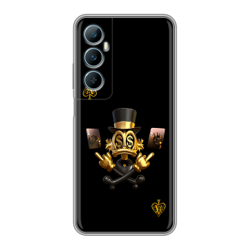 Силиконовый чехол на Realme C65 с принтом Золотой скрудж макдак