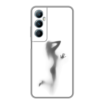 Силиконовый чехол на Realme C65 с принтом Силуэт