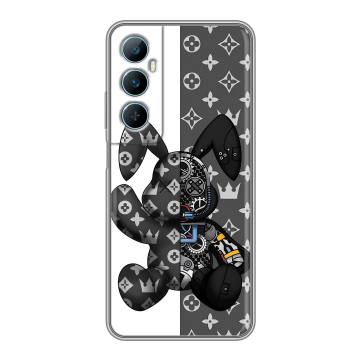 Силиконовый чехол на Realme C65 с принтом Луи робот Силиконовый чехол на Realme C65 с принтом Луи робот