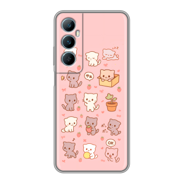 Силиконовый чехол на Realme C65 с принтом Hello Kitty Хелоу Кити Силиконовый чехол на Realme C65 с принтом Hello Kitty Хелоу Кити