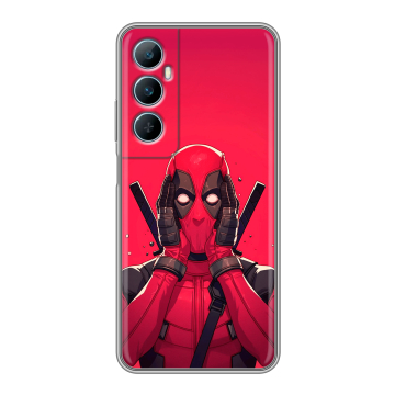 Силиконовый чехол на Realme C65 с принтом Дедпул Deadpool Силиконовый чехол на Realme C65 с принтом Дедпул Deadpool