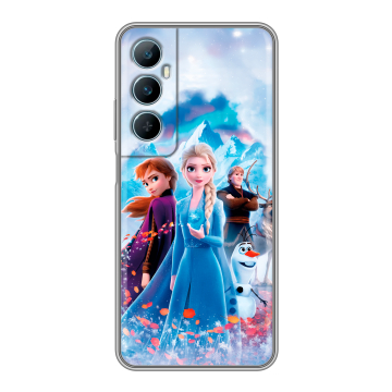 Силиконовый чехол на Realme C65 с принтом Холодное сердце Frozen Силиконовый чехол на Realme C65 с принтом Холодное сердце Frozen