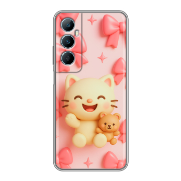 Силиконовый чехол на Realme C65 с принтом для девочек