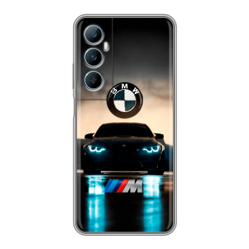 Силиконовый чехол на Realme C65 с принтом БМВ BMW