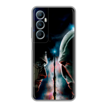 Силиконовый чехол на Realme C65 с принтом Гарри Поттер Harry Potter