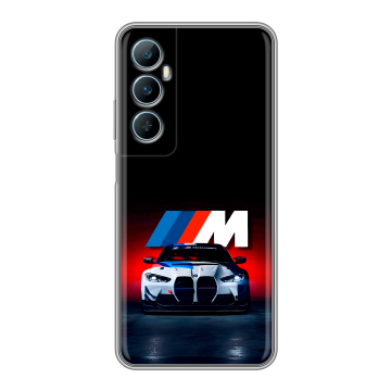 Силиконовый чехол на Realme C65 с принтом БМВ BMW