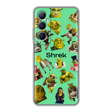 Силиконовый чехол на Realme C65 с принтом Шрек Shrek