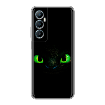 Силиконовый чехол на Realme C65 с принтом Как приручить дракона Силиконовый чехол на Realme C65 с принтом Как приручить дракона