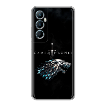 Силиконовый чехол на Realme C65 с принтом Игра Престолов Game Thrones