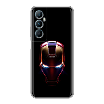 Силиконовый чехол на Realme C65 с принтом IronMan Железный человек Силиконовый чехол на Realme C65 с принтом IronMan Железный человек