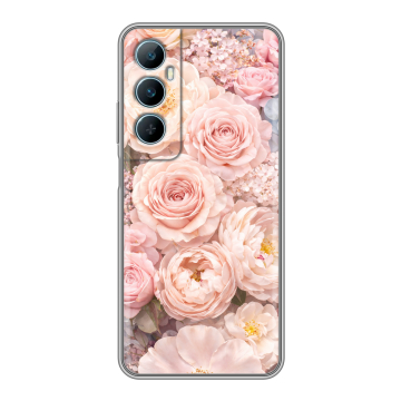 Силиконовый чехол на Realme C65 с принтом женский