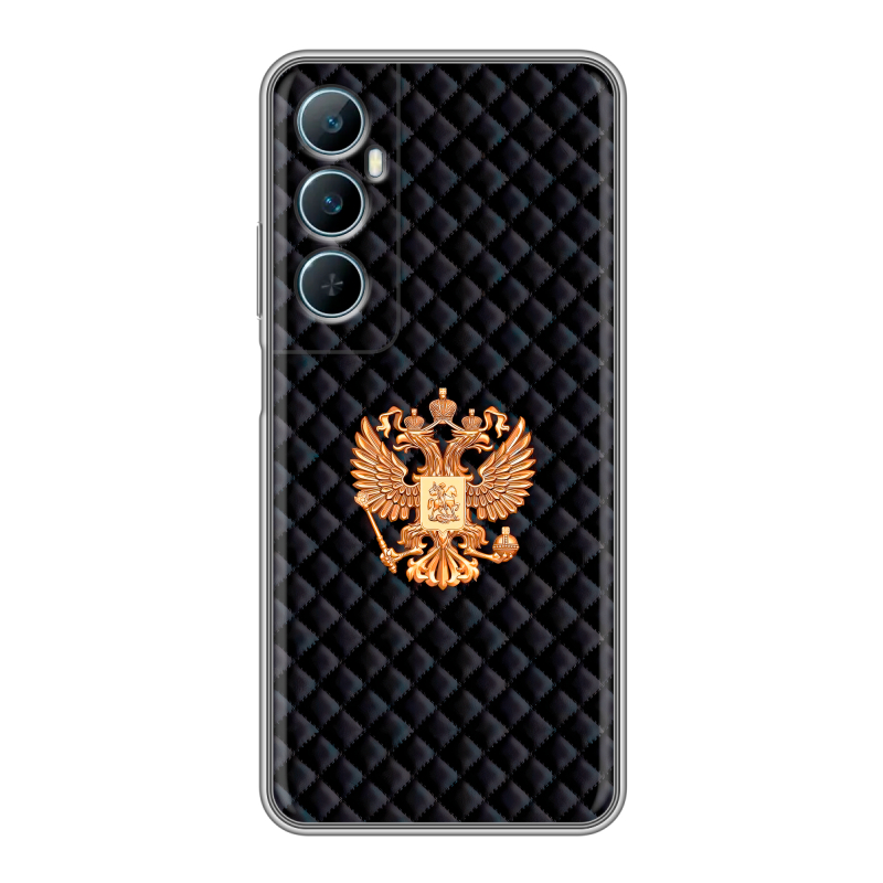 Силиконовый чехол на Realme C65 с принтом Герб России принт Силиконовый чехол на Realme C65 с принтом Герб России принт