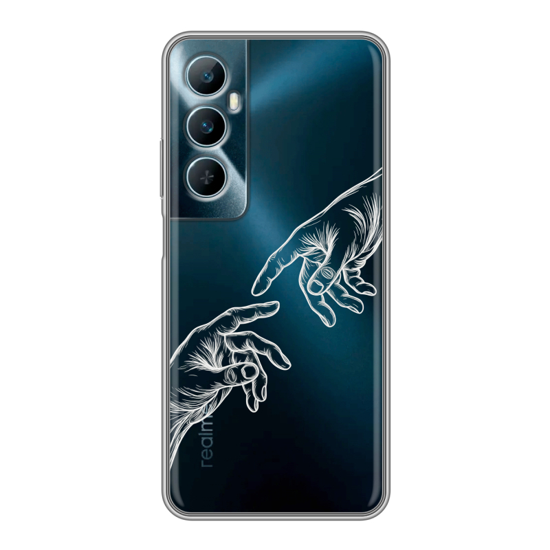 Силиконовый чехол на Realme C65 с принтом Сотворение мира Силиконовый чехол на Realme C65 с принтом Сотворение мира