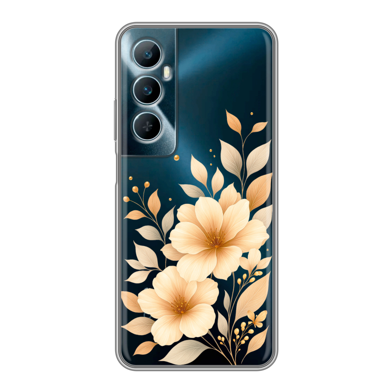 Силиконовый чехол на Realme C65 с принтом для девушки Силиконовый чехол на Realme C65 с принтом для девушки