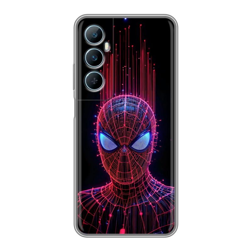 Силиконовый чехол на Realme C65 с принтом Spiderman Человек паук Силиконовый чехол на Realme C65 с принтом Spiderman Человек паук