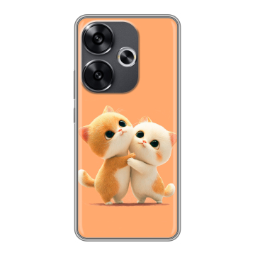 Силиконовый чехол на Xiaomi Redmi Turbo 3 с принтом Милые котики Силиконовый чехол на Xiaomi Redmi Turbo 3 с принтом Милые котики