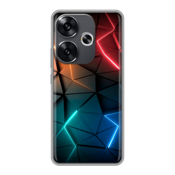 Силиконовый чехол на Xiaomi Redmi Turbo 3 с принтом Абстракция неон Силиконовый чехол на Xiaomi Redmi Turbo 3 с принтом Абстракция неон
