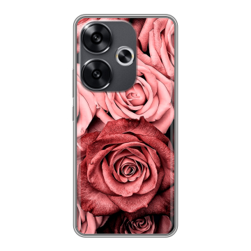 Силиконовый чехол на Xiaomi Redmi Turbo 3 с принтом Цветы розы Силиконовый чехол на Xiaomi Redmi Turbo 3 с принтом Цветы розы