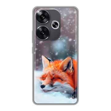 Силиконовый чехол на Xiaomi Redmi Turbo 3 с принтом лиса