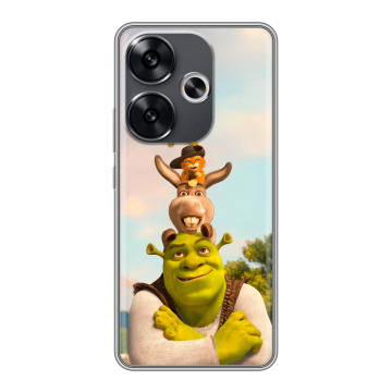Силиконовый чехол на Xiaomi Redmi Turbo 3 с принтом Шрек Shrek