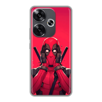 Силиконовый чехол на Xiaomi Redmi Turbo 3 с принтом Дедпул Deadpool
