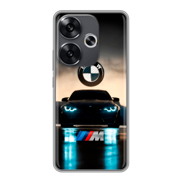 Силиконовый чехол на Xiaomi Redmi Turbo 3 с принтом БМВ BMW Силиконовый чехол на Xiaomi Redmi Turbo 3 с принтом БМВ BMW