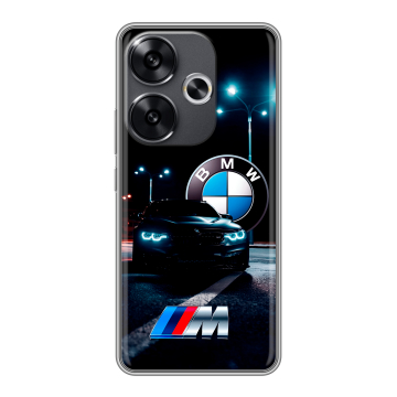 Силиконовый чехол на Xiaomi Redmi Turbo 3 с принтом БМВ BMW Силиконовый чехол на Xiaomi Redmi Turbo 3 с принтом БМВ BMW