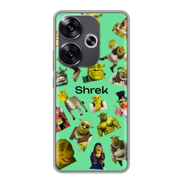 Силиконовый чехол на Xiaomi Redmi Turbo 3 с принтом Шрек Shrek