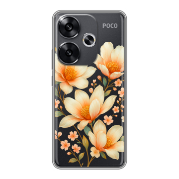 Силиконовый чехол на Xiaomi Redmi Turbo 3 с принтом Цветы
