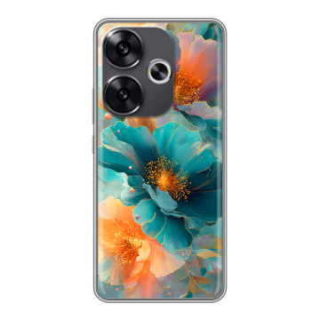 Силиконовый чехол на Xiaomi Redmi Turbo 3 с принтом Цветы