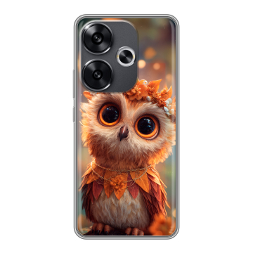 Силиконовый чехол на Xiaomi Redmi Turbo 3 с принтом Милая сова