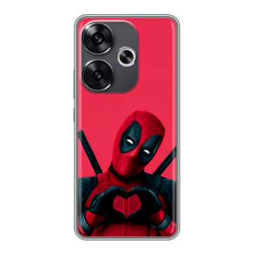 Силиконовый чехол на Xiaomi Redmi Turbo 3 с принтом Дедпул Deadpool