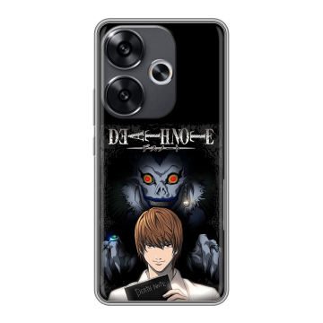Силиконовый чехол на Xiaomi Redmi Turbo 3 с принтом Death note Тетрадь смерти