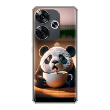 Силиконовый чехол на Xiaomi Redmi Turbo 3 с принтом смешная панда