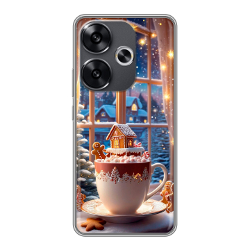 Силиконовый чехол на Xiaomi Redmi Turbo 3 с принтом Новый год